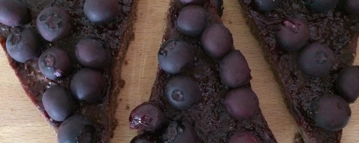 Brezglutenska borovničeva pita iz teffa