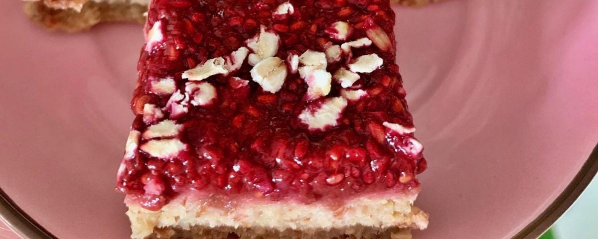 Jabolčne rezine z malinami - brez glutena in moke