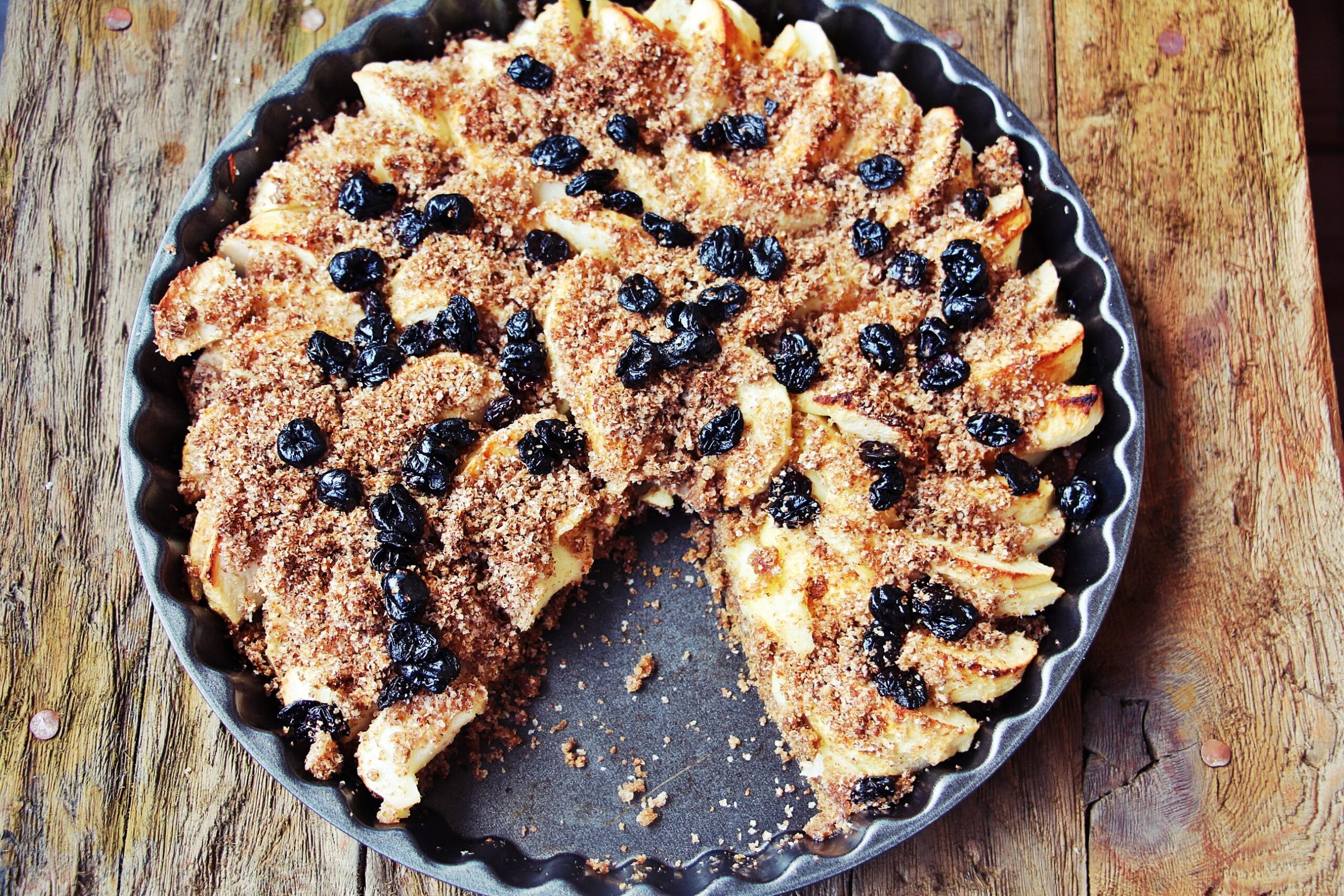 Jabolčna crumble pita